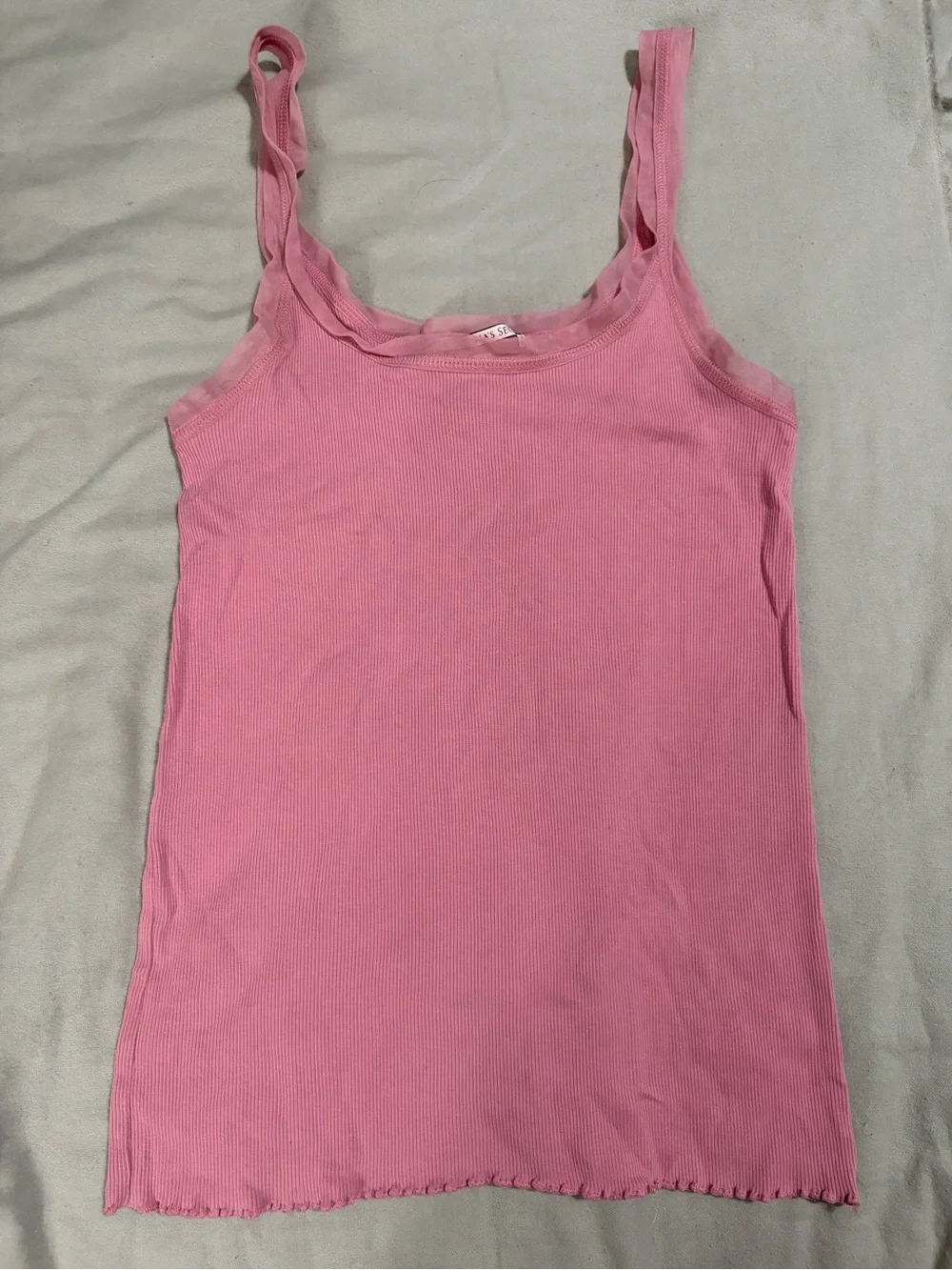 Victoria's Secret Pink Ribbed Tank & Boxer Short Set